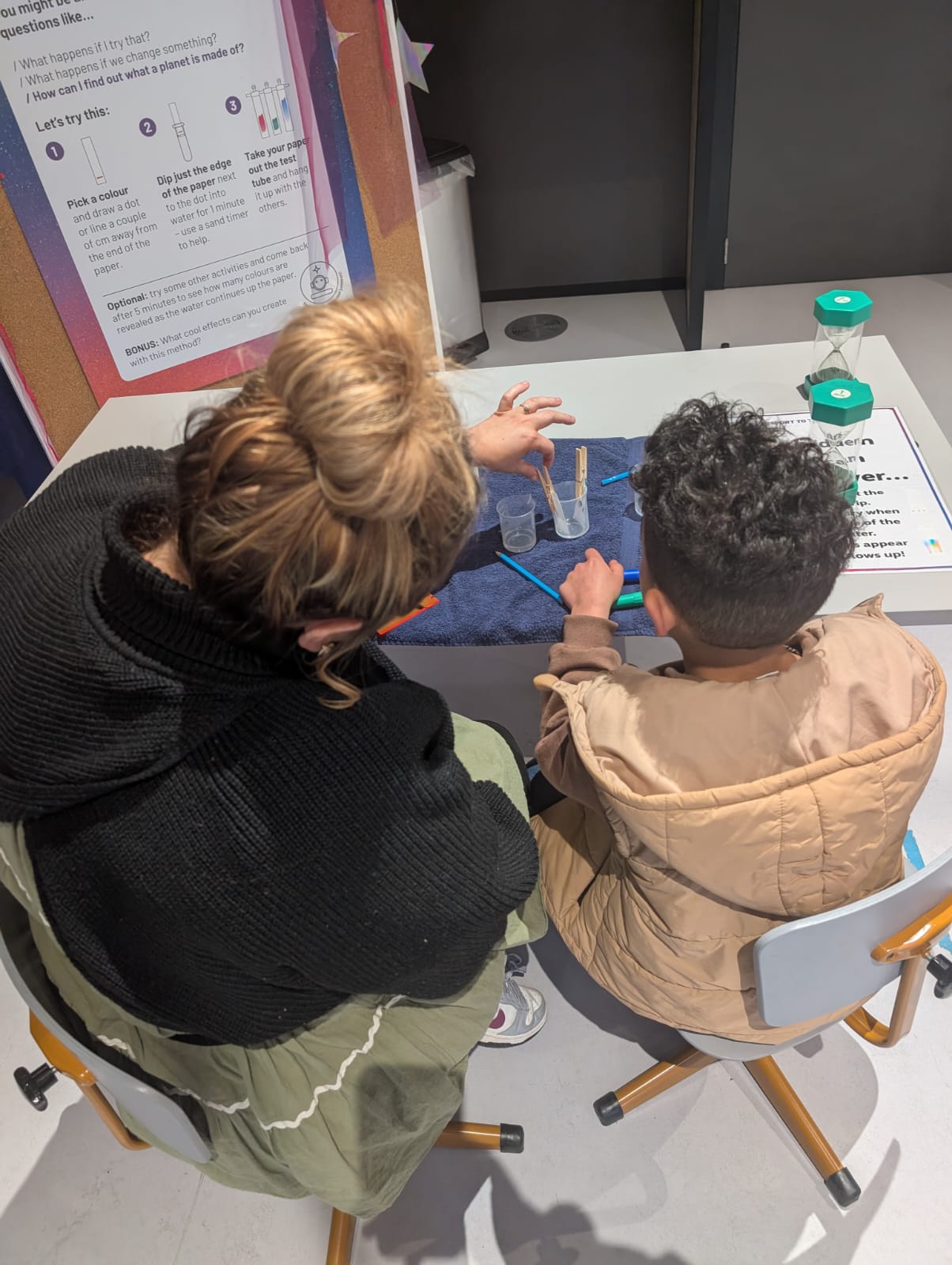 Clara teaching a session